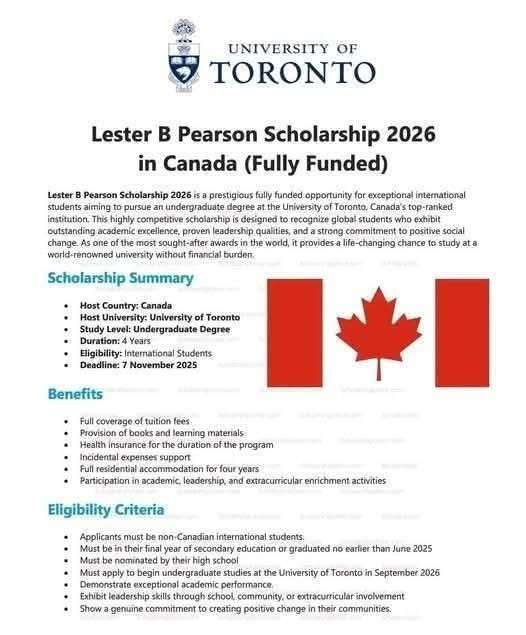 Lester B. Pearson Scholarship