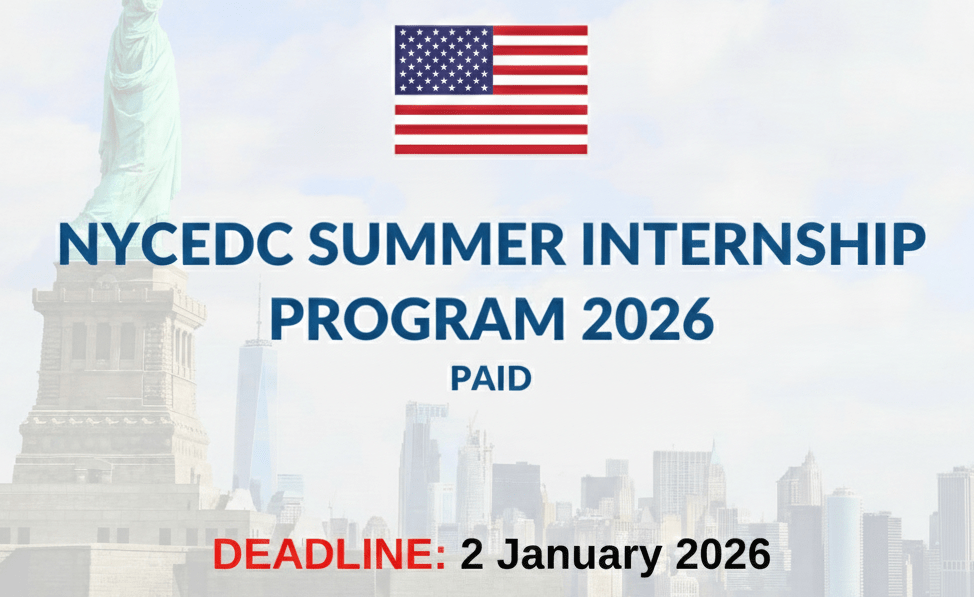 Fully Funded USA Internship 2026: NYCEDC Summer Program Now Open!