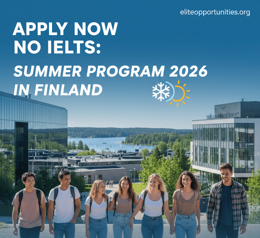 Apply now no IELTS: Summer Program 2026 in Finland