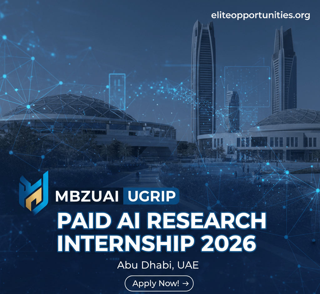 Apply now: MBZUAI UGRIP Paid AI Research Internship 2026