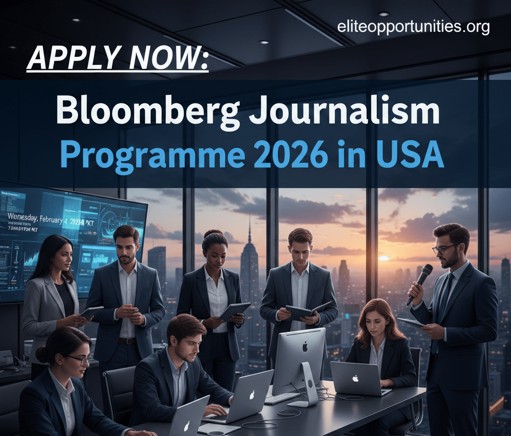 Apply now: Bloomberg Journalism Programme 2026 in USA