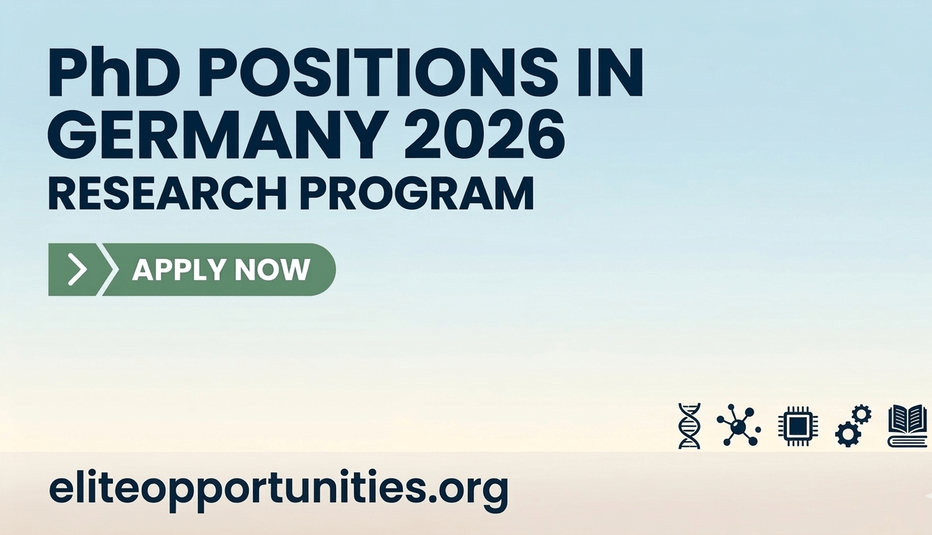 PhD Positions in Germany 2026 Research Program: Apply now