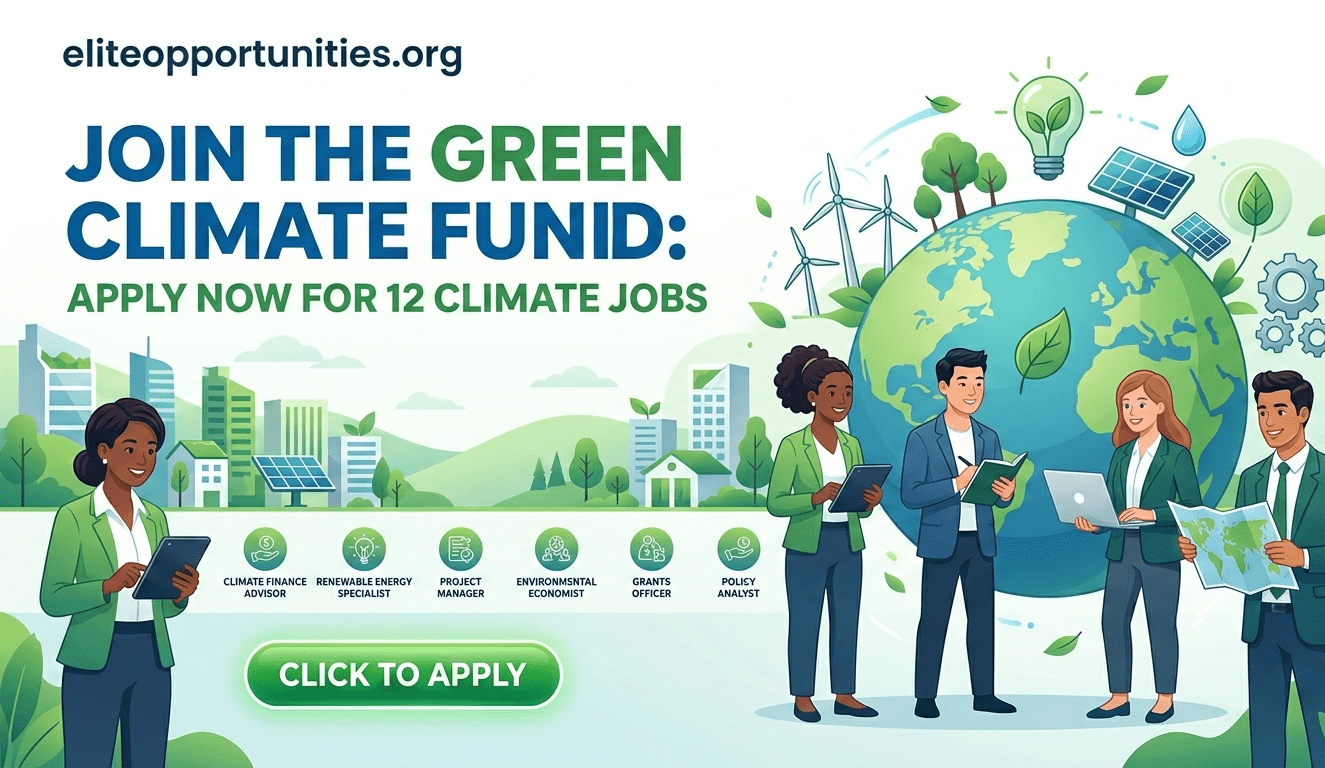 Join the Green Climate FundApply Now for 12 Climate Jobs