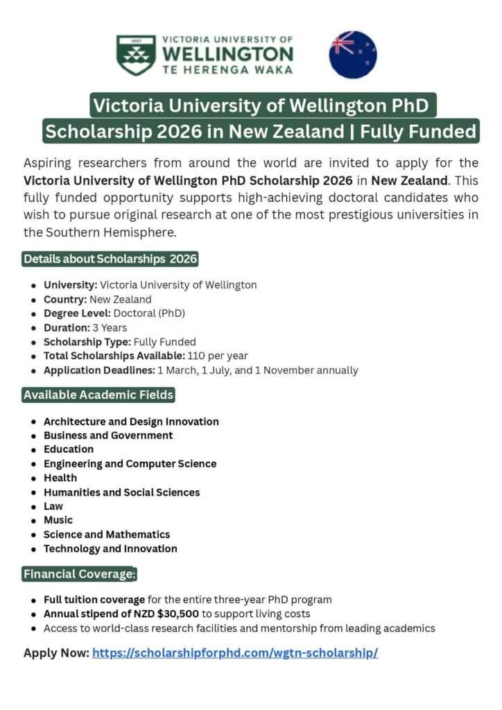 PhD in Victoria University of Wellington