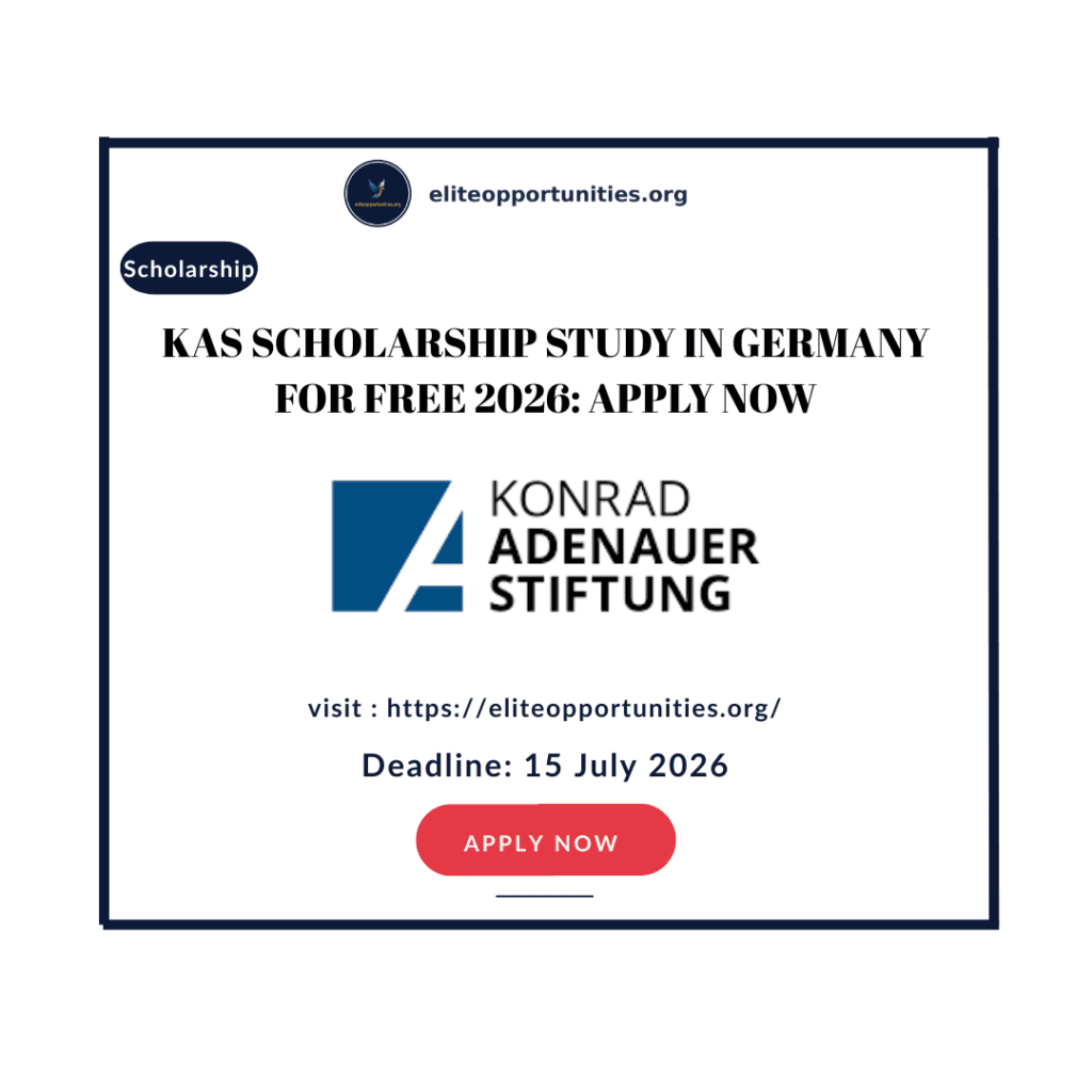 KAS Scholarship Study in Germany for Free 2026: Apply now
