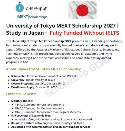 MEXT Scholarship