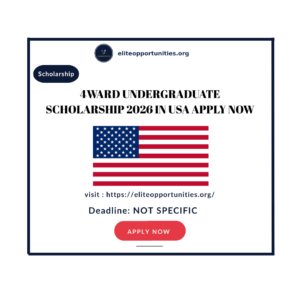 4WARD Undergraduate Scholarship 2026 in USA Apply now