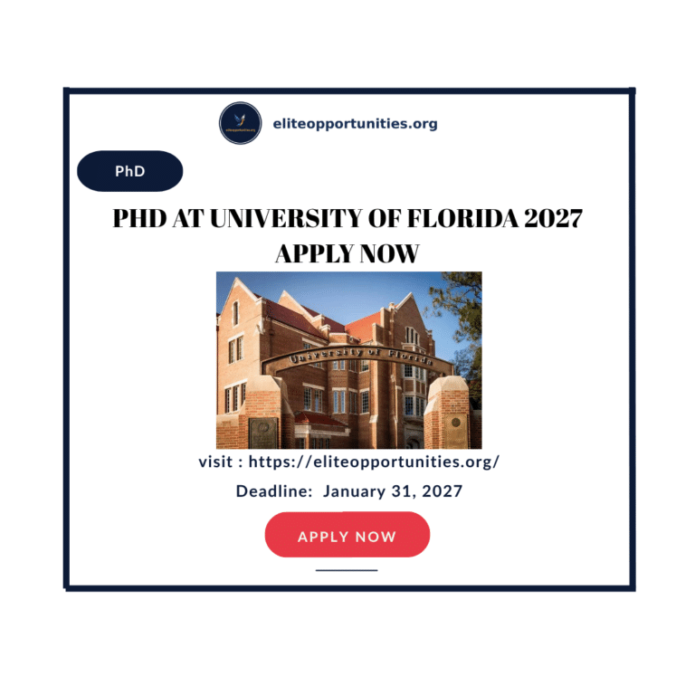 PhD at University of Florida 2027 Apply now